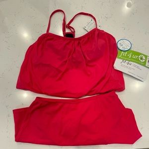 Fit 4 U Coral Tankini (size 8)